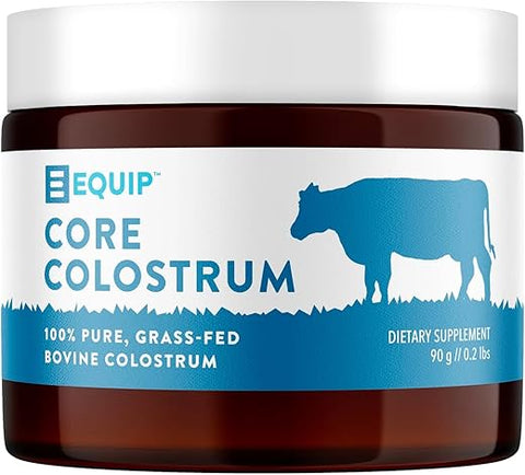 Foods Core Colostrum – Pó de Colostro 100% Grass Fed 3.000mg – Saúde Intestinal, Imunidade, Recuperação – Suplementos de Lactoferrina – Suplemento de Colostro Amigável ao Keto – 30 - Equip