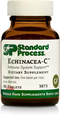 Standard Process Inc. - Echinacea-C Standard Process – Suporte Sanguíneo e Imunológico com Alimentos Integrais, Vitamina C, Echinacea Purpurea e Trigo Sarraceno – 90 Comprimidos