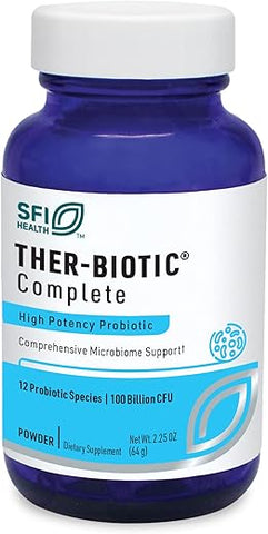 SFI Health – Probiótico em Pó Ther-Biotic Complete 100 Bilhões UFC – Probióticos para Saúde Digestiva Masculina e Feminina - Klaire Labs