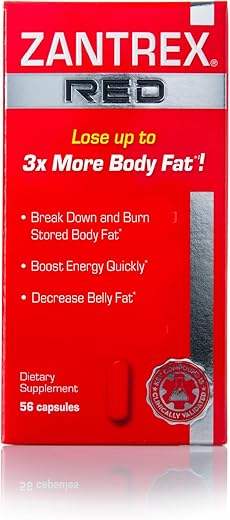 Red – 56 Comprimidos – Pílulas para Perda de Peso – Queimador de Gordura – Acelerador de Metabolismo para Perda de Peso – Emagreça Rápido Mulheres - Zantrex