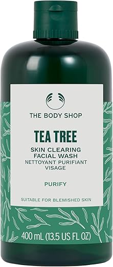 Tea Tree Facial Wash Purificante para Pele com Imperfeições – Vegano – 400ml - The Body Shop