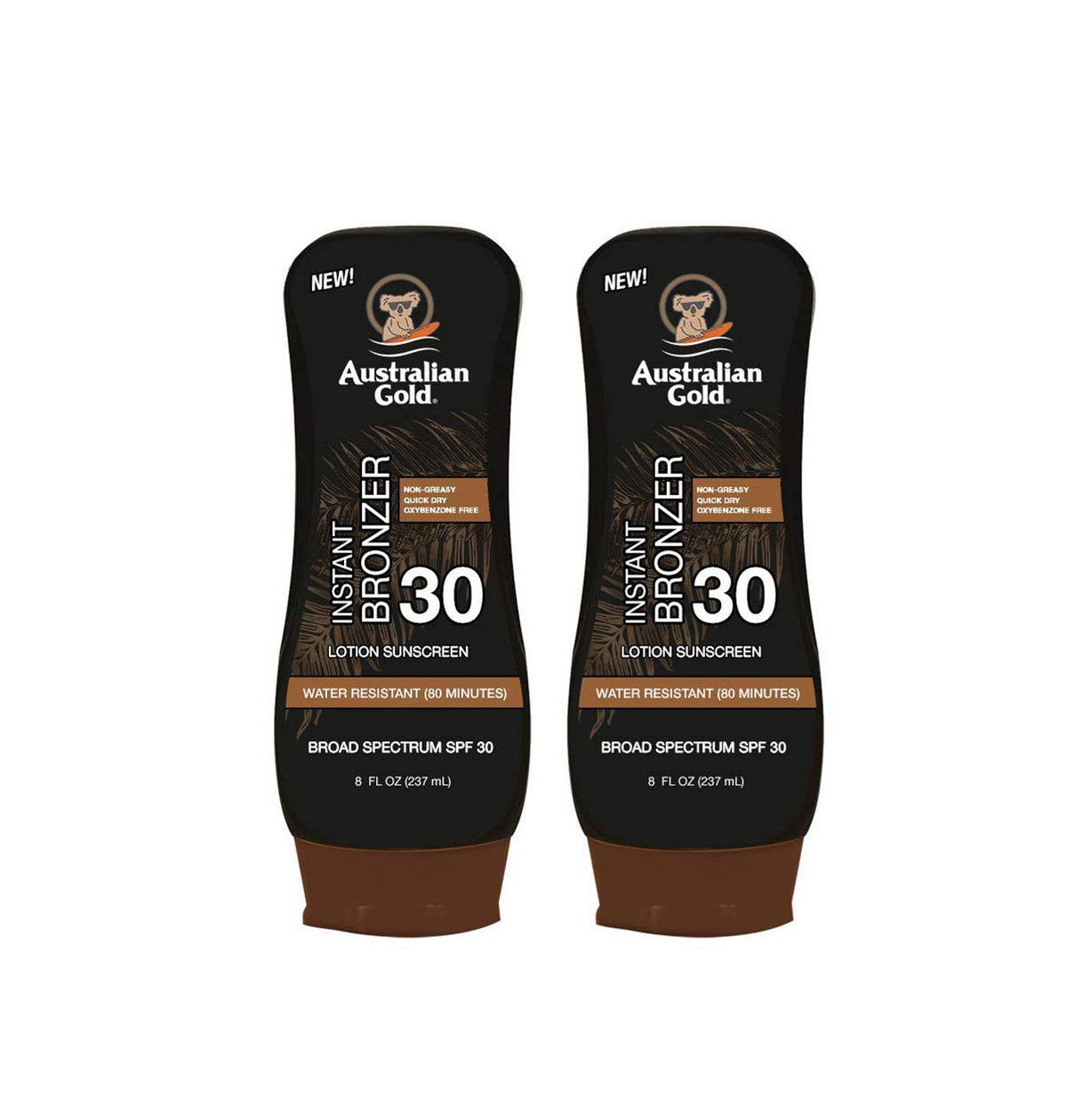 Protetor Solar FPS 30 com Bronzeadores Kona, 240 ml (Pack com 2 unidades) (2 Pack, FPS 30) - Australian Gold