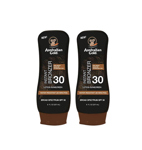 Protetor Solar FPS 30 com Bronzeadores Kona, 240 ml (Pack com 2 unidades) (2 Pack, FPS 30) - Australian Gold