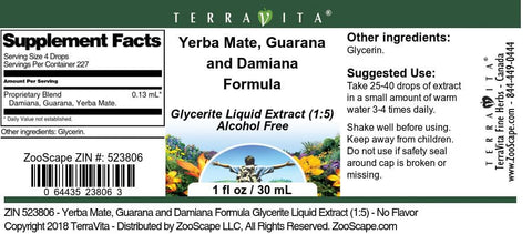 Fórmula Emagrecedora Extrato Líquido Glicerite (1:5) – Sem Sabor (30 ml, 2 Pacotes) - Terravita