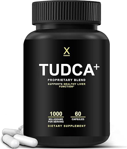 TUDCA 1000mg – Ácido Tauroursodeoxicólico – Suporte para Saúde Hepática – Desintoxicação e Limpeza – Vegano, Não-OGM – Cápsulas Fáceis de Engolir – Tudca Bile - HUMANX