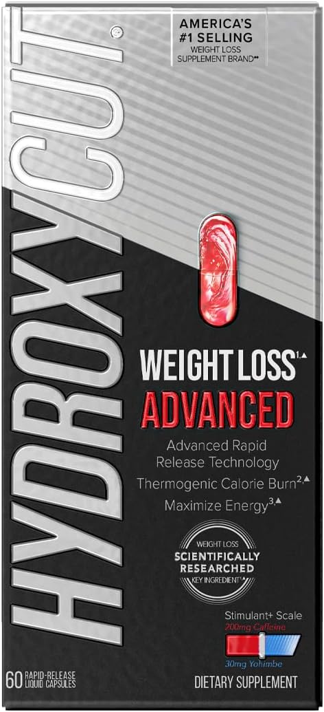 Advanced – 60 Cápsulas Líquidas de Liberação Rápida – Queima Calórica Termogênica, Energia Máxima – para Mulheres - Hydroxycut