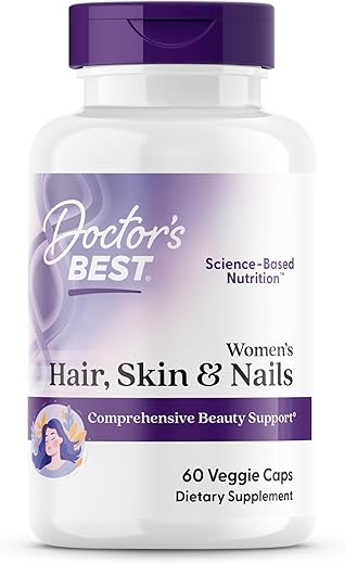 Doctor's BEST - Doctor’s Best – Cabelo e Pele Femininos: Fórmula Avançada para Beleza e Saúde | 60 Cápsulas