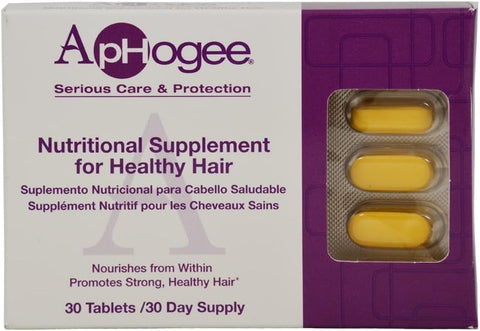 Aphogee - ApHogee – Suplemento Vitamínico para Cabelos Saudáveis 30 Comprimidos