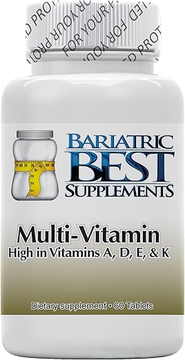 Bariatric Best Supplements - Bariatric High ADEK Multivitamina – Nova Fórmula ASMBS para Cirurgia de Switch Duodenal – Comprimidos de Dissolução Rápida para Rápida Absorção – Marca Bariatric High