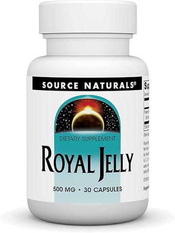 Geléia Real, 500mg, 60 Cápsulas – Potencialize sua saúde com a Geléia Real da Source Naturals - Source Naturals