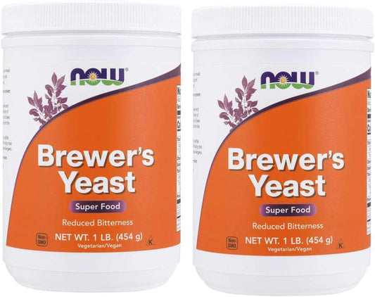 NOW Foods - Levedura de Cerveja NOW, 454g (Pacote com 2) – Saúde e Nutrição