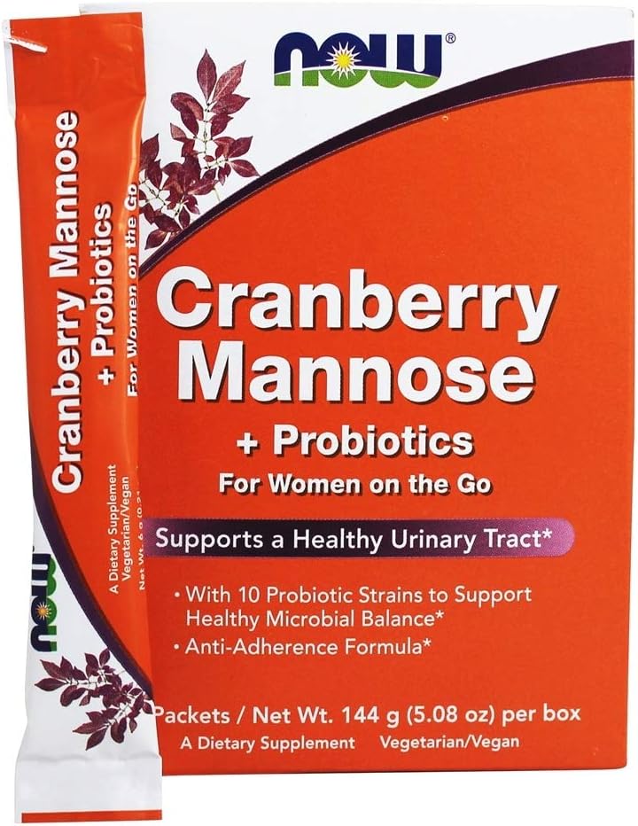 NOW Foods - Now Foods Probiótico Cranberry Mannose, 24 CT – 24 g