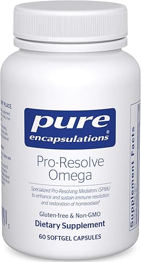 Pro-Resolve Omega | Ácidos Graxos Ômega-3 para Saúde Cardiovascular | 60 Cápsulas Softgel - Pure Encapsulations