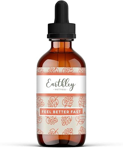 Feel Better Fast – Raiz de Equinácea, Funcho, Raiz de Astrágalo, Flor de Sabugueiro e Canela – Novo Tamanho (50 ml) - Earthley Wellness