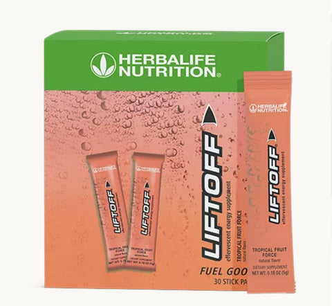 Generic - Herbal Nutrition LIFTOFF Energy Stick Packs – Tropical Fruit Force Burst – Energia Natural, Clareza Mental, Concentração Melhorada – 30 Unidades (30 Stick Packs)
