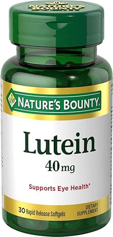Nature's Bounty - Nature’s Bounty Lutein 40 mg – Suplemento para a Saúde dos Olhos, 30 Softgels