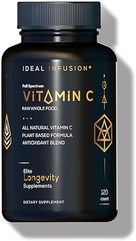 Complexo de Vitamina C Ideal Infusion: 100% Extraído de Laranjas e Acerola com Bioflavonoides Naturais – 60 Porções
