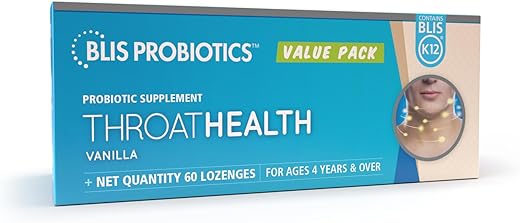 Probióticos ThroatHealth – Suporte à Imunidade da Garganta, 2,5 Bilhões de UFC, Probióticos Orais - BLIS