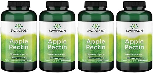 Pectina de Maçã 300mg 250 Cápsulas (4 Pacotes) – Compre Agora! - Swanson