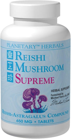 Reishi Mushroom Supreme – Composto Reishi-Astragalus 650mg, Reforça a Resistência Imunológica - Planetary Herbals