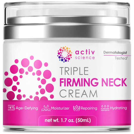 Creme Firmador para Pescoço – Hidratante Facial Natural Anti-Envelhecimento com Retinol Colágeno | 50g - ACTIVSCIENCE