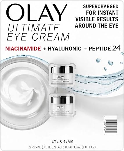 Creme para os Olhos Olay Ultimate Niacinamida Hialurônico Peptídeo, 15 ml (2 Unidades)