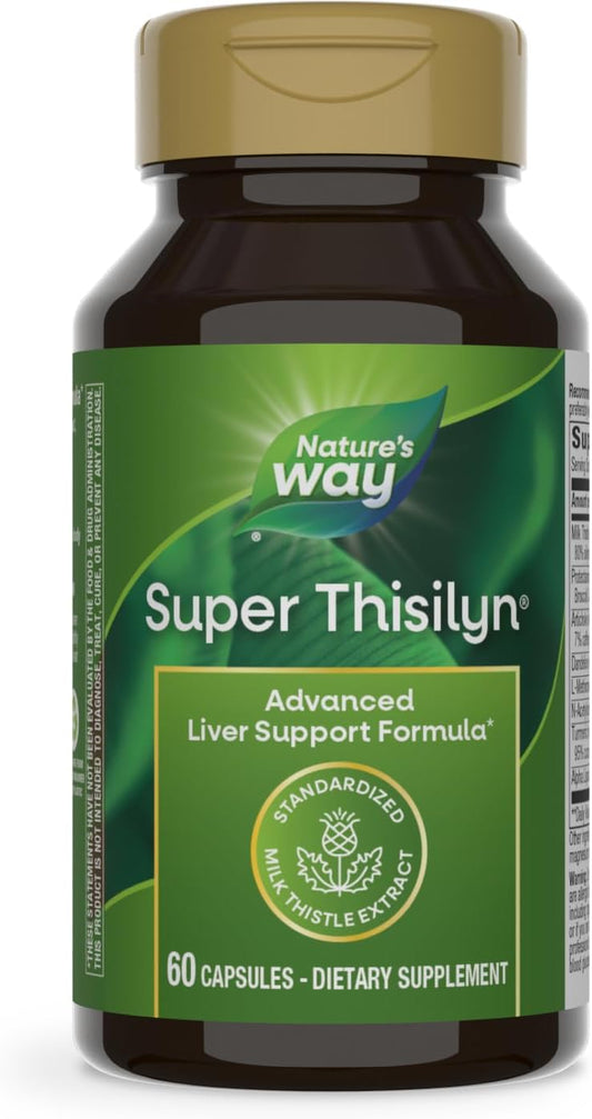 Nature's Way - Nature’s Way Super Thisilyn Fórmula Avançada de Suporte ao Fígado*, Suporte à Função Hepática*, 60 Cápsulas