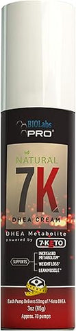 7-Keto Dhea – Queimador de Gordura Natural – Creme 7K Dhea – Eficaz para Perda de Peso – Dhea de Máxima Potência para Homens e Mulheres – Suporte para Ganho de Massa Muscular e Perda de Gordura - BIOLABS PRO