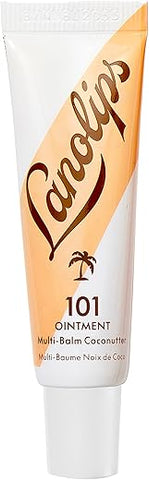 101 Ointment Multi-Balm Coconutter – Bálsamo Labial Frutado com Óleo de Vitamina E e Lanolina para Hidratação Labial – Bálsamo Labial de Lanolina com Sabor Natural para Lábios Muito Secos – 10g - Lanolips