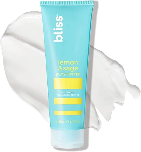 Body Butter Limão e Sálvia – Creme Máximo de Hidratação – 200ml – Hidratante de Longa Duração para Pele Seca – Mulheres - Bliss