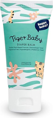 Tiger Baby - Creme Bálsamo para Assaduras de Bebê Tigre, Natural à Base de Plantas – 100g