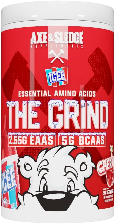 Axe & Sledge - Grind Aminoácidos Essenciais de Cadeia Ramificada, 30 Porções (ICEE Cherry)