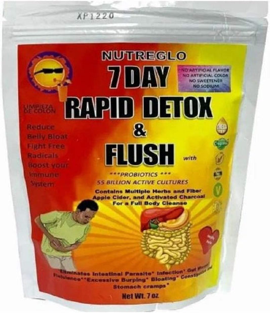 Desintoxicação Completa do Corpo em 7 Dias com Fibra Rápida – 500g - Nutreglo