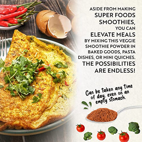 Pó de Vegetais para Crianças Veggie Boost Probióticos Fibras Super Verdes Proteína de Ervilha Suplemento Nutritivo Saboroso 100g - Mavella
