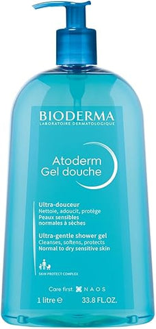 Bioderma Atoderm – Gel de Banho Hidratante – Limpeza Hidratante para Rosto e Corpo – Sabonete Líquido para Pele Normal a Seca Sensível