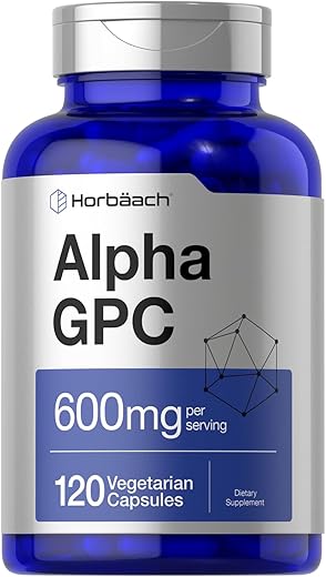 Alpha GPC 600mg | 120 Cápsulas | Vegetariano, Não-OGM | Marca Horbäach - Horbäach