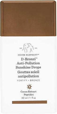 D-Bronzi Serum Drops: Serum Bronzeador Facial e Corporal Anti-Poluição para Linhas Finas e Rugas (30 mL / 1 Fl Oz) - Drunk Elephant