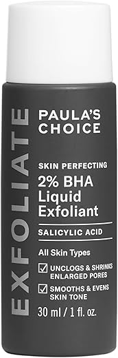 Paula's Choice - Paula’s Choice – Esfoliante Facial Suave com Ácido Salicílico 2%% BHA, Perfeito para Cravos, Poros Dilatados e Rugas – 30ml