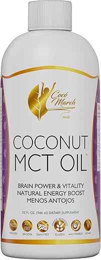 Cocó March N.M.D - Óleo MCT para controle do apetite e jejum intermitente – Potencializador de metabolismo e poder cerebral