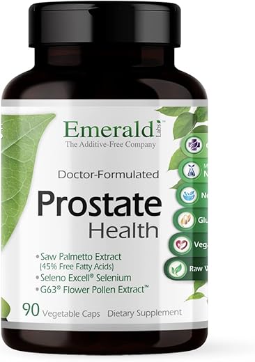 Suporte para Próstata com Saw Palmetto, Licopeno e Urtiga - EMERALD LABS