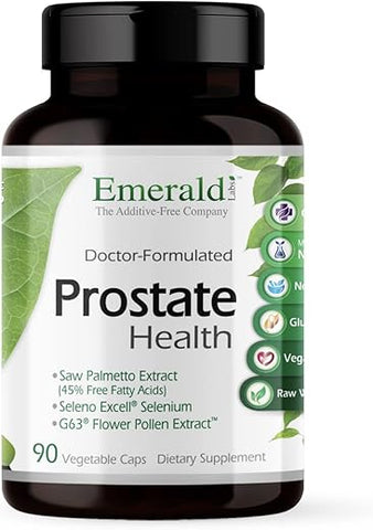 Suporte para Próstata com Saw Palmetto, Licopeno e Urtiga - EMERALD LABS