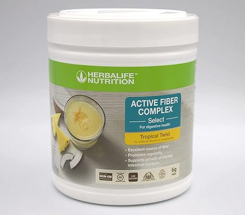 Active Fiber Complex Select: Tropical Twist 270g – Saúde Digestiva, Sem Sabores ou Adoçantes Artificiais, Livre de Glúten, Ingredientes Não-OGM - Herbalife