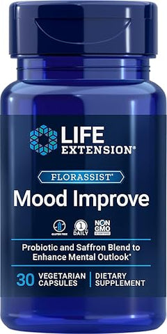 Florassist Mood – 30 Cápsulas | Melhore seu humor e bem-estar | Marca Life Extension - Life Extension