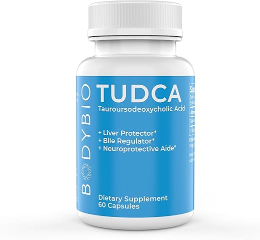 Tudca para Saúde do Fígado | Suporte Hepático para Desintoxicação e Limpeza | Ácido Tauroursodeoxicólico Puro | Saúde Cognitiva e Digestiva | 60 Cápsulas - BodyBio