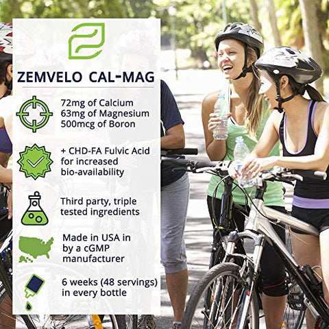 Zemvelo - Liquid Ionic Cal/Mag | Cálcio, Magnésio, Boro | Fortaleça seus ossos