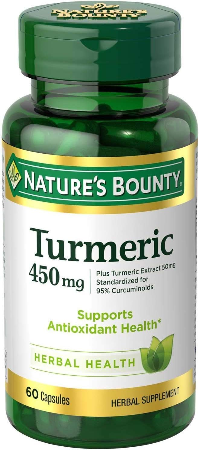 Nature's Bounty - Nb Cápsulas de Cúrcuma Curcumina Tamanho 60ct – Turmeric Curcumin Caps – 60 cápsulas – 60g