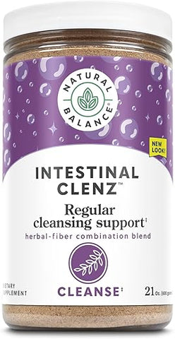 Intestinal Clenz – Pó de Limpeza Herbal com Psyllium para Digestão Saudável e Desintoxicação – 100g - Natural Balance