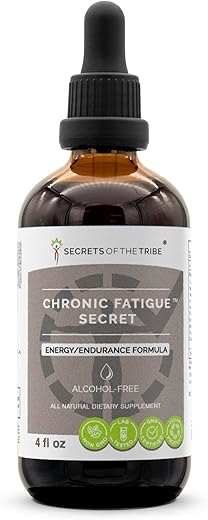 Secrets of the Tribe - Segredos da Tribo – Fadiga Crônica Secreta, Extrato Líquido Sem Álcool, Fórmula Energética/Resistência (118 ml)