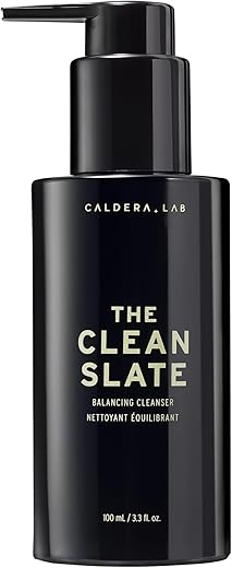 Caldera Lab The Clean Slate | Espuma Facial Orgânica para Homens com Pele Seca e Sensível | Limpeza Profunda e Hidratação | 100ml